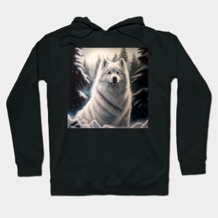 Samoyed In Winter Wonderland Hoodie